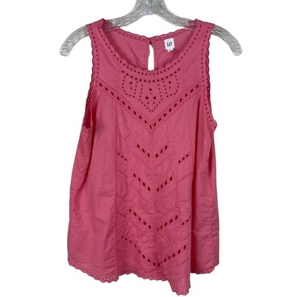 Gap Pink Eyelet Tank Top - Picture 5 of 7